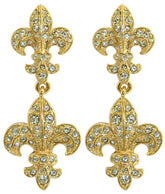 Fleur De Lys Double Earrings - TimeLine Gifts